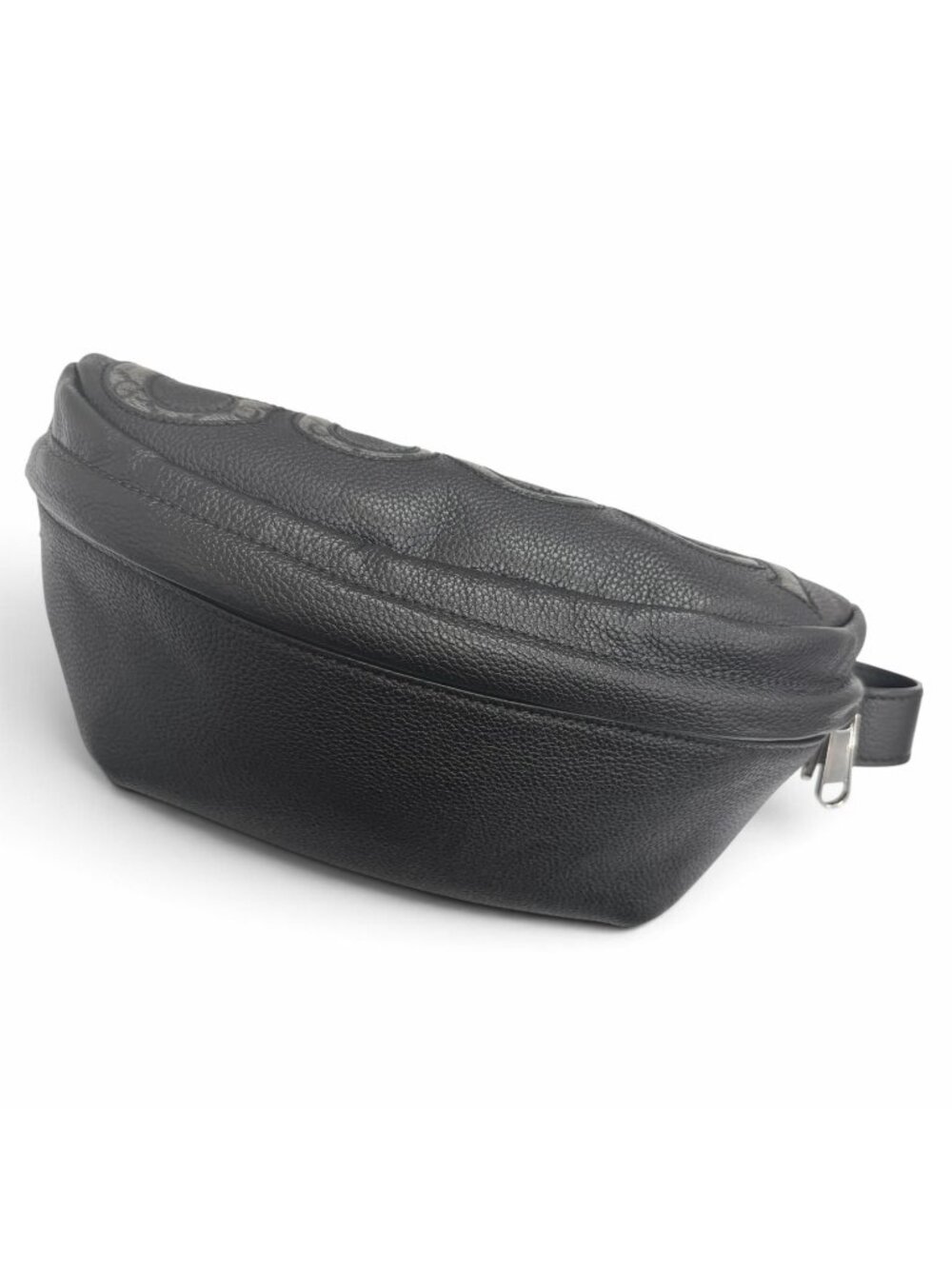Gucci Leather GG Supreme Logo Belt Bag Waist Pouch Black